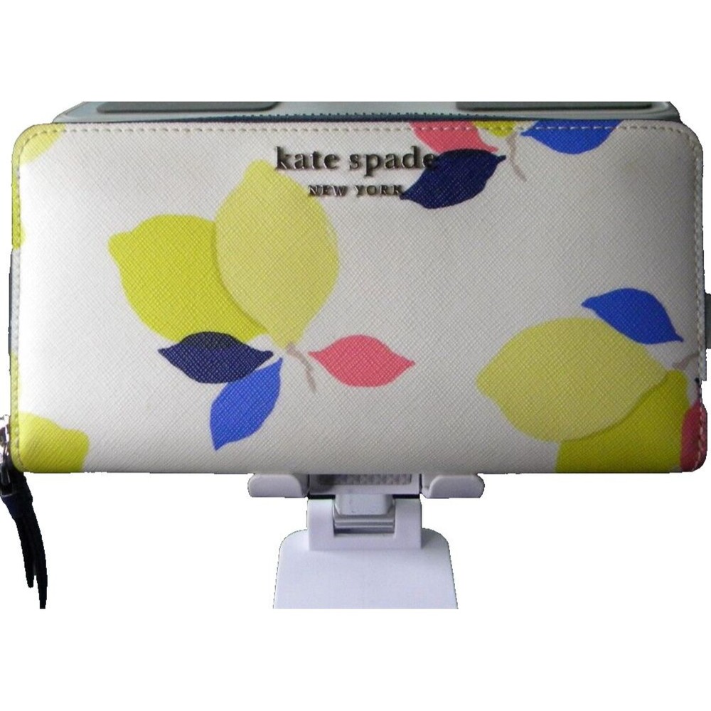 Kate Spade New York Cameron Large Slim Bifold Wallet LEMON ZEST NWOT🍋